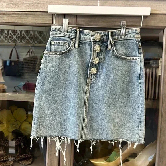 Grlfrnd Reese Crystal Embellished Skirt Size 24 - Picture 1 of 11